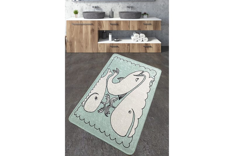 Kylpyhuonematto Niku 70x120 cm Suorakaide, Monivärinen