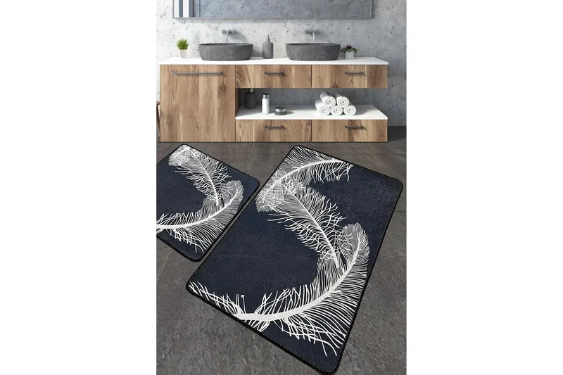 Kylpyhuonematto Nilesh 60x100 cm Suorakaide, Monivärinen