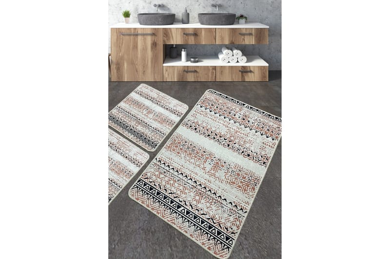 Kylpyhuonematto Nilofer 60x100 cm Suorakaide, Monivärinen