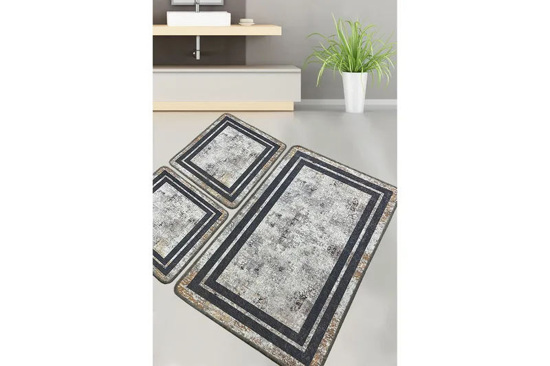 Kylpyhuonematto Nilu 60x100 cm Suorakaide, Monivärinen
