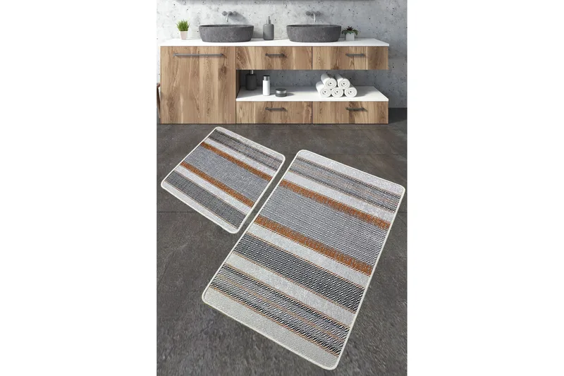 Kylpyhuonematto Nimbolkar 60x100 cm Suorakaide, Monivärinen