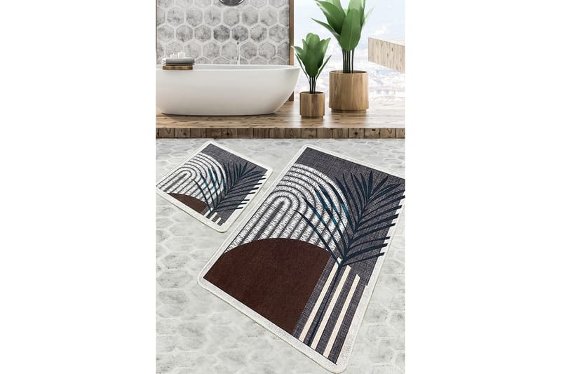 Kylpyhuonematto Nimesh 60x100 cm Suorakaide, Monivärinen