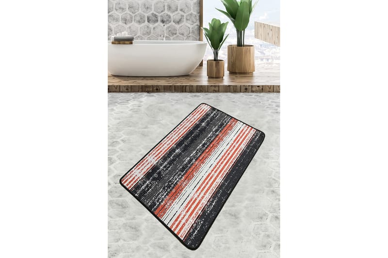 Kylpyhuonematto Ninama 70x120 cm Suorakaide - Monivärinen - Kodintekstiilit & matot - Kylpyhuonetekstiilit - Kylpyhuoneen matto