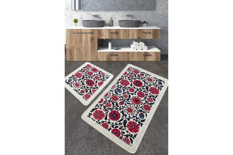 Kylpyhuonematto Ninu 60x100 cm Suorakaide, Monivärinen