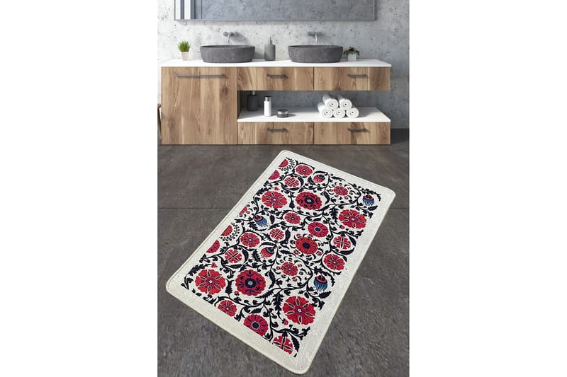 Kylpyhuonematto Ninu 70x120 cm Suorakaide - Monivärinen - Kodintekstiilit & matot - Kylpyhuonetekstiilit - Kylpyhuoneen matto