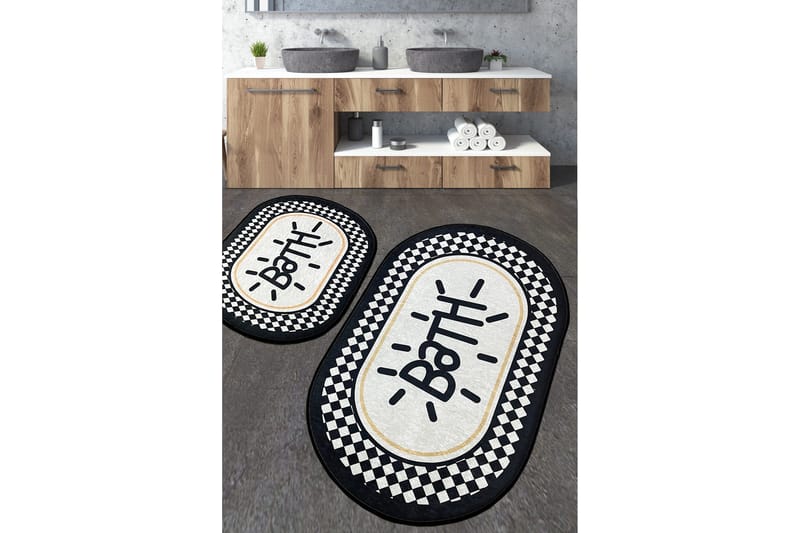 Kylpyhuonematto Nusrat 60x100 cm Suorakaide, Monivärinen