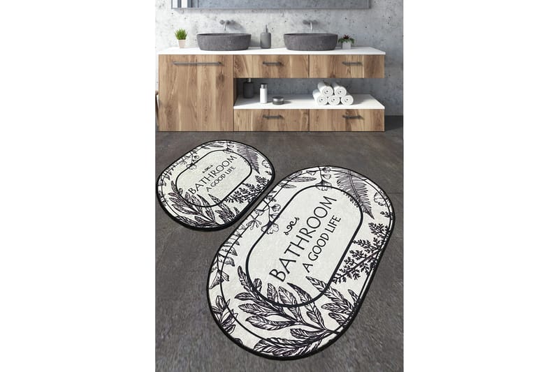 Kylpyhuonematto Nutan 60x100 cm Suorakaide, Monivärinen