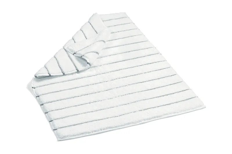 Kylpyhuonematto Skeens, Valkoinen / Tummanharmaa