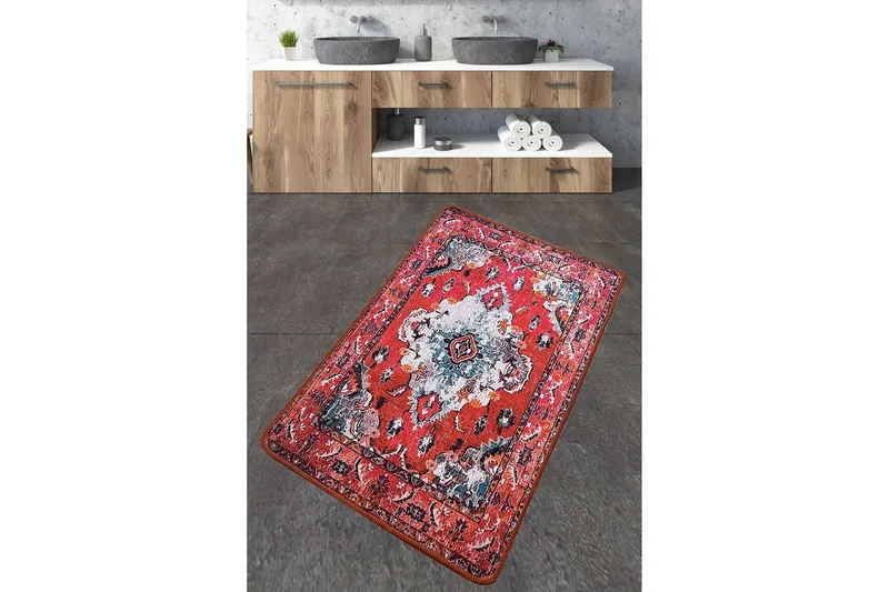 Kylpyhuonematto Vergale 70x120 cm Suorakaide, Monivärinen