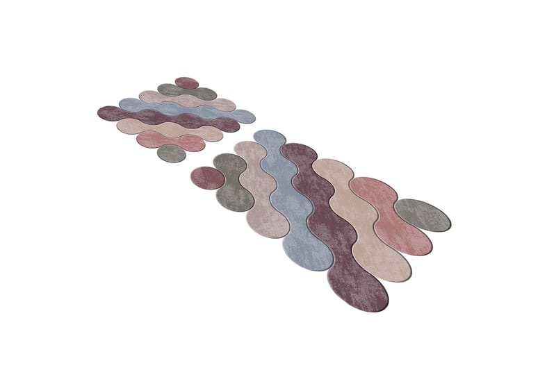 Kylpyhuonematto Paramjeet 60x100 cm Suorakaide - Monivärinen - Kodintekstiilit & matot - Kylpyhuonetekstiilit - Kylpyhuoneen matto