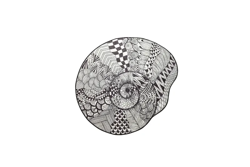 Kylpyhuonematto Parem 140 cm Pyöreä - Musta/Valkoinen - Kodintekstiilit & matot - Kylpyhuonetekstiilit - Kylpyhuoneen matto