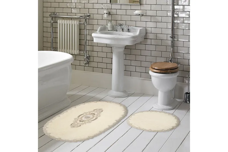 Kylpyhuonematto Pakhali 65x115 cm Suorakaide, Kerma