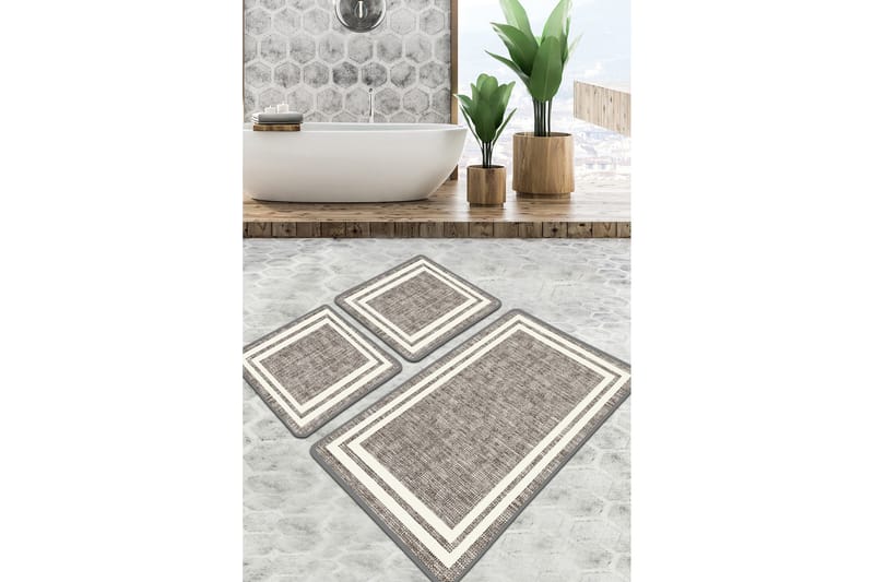 Kylpyhuonematto Parkash 60x100 cm Suorakaide, Monivärinen