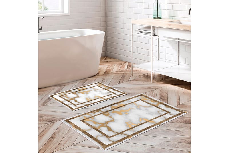 Kylpyhuonematto Panaj 60x150 cm Suorakaide, Monivärinen