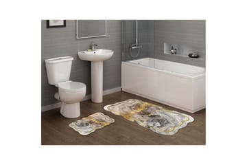 Kylpyhuonematto Parminder 60x100 cm Suorakaide - Kerma - Kodintekstiilit & matot - Kylpyhuonetekstiilit - Kylpyhuoneen matto