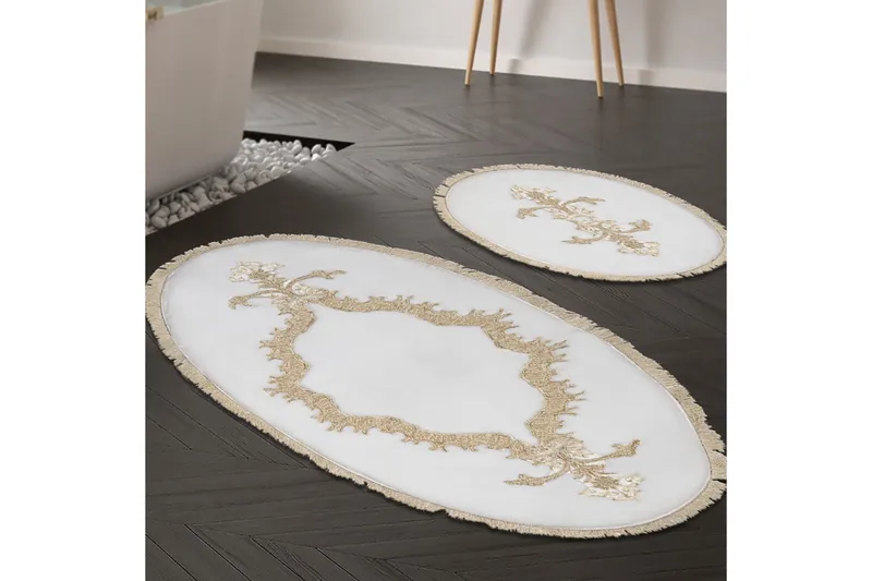 Kylpyhuonematto Paramik 65x115 cm Suorakaide, Kerma