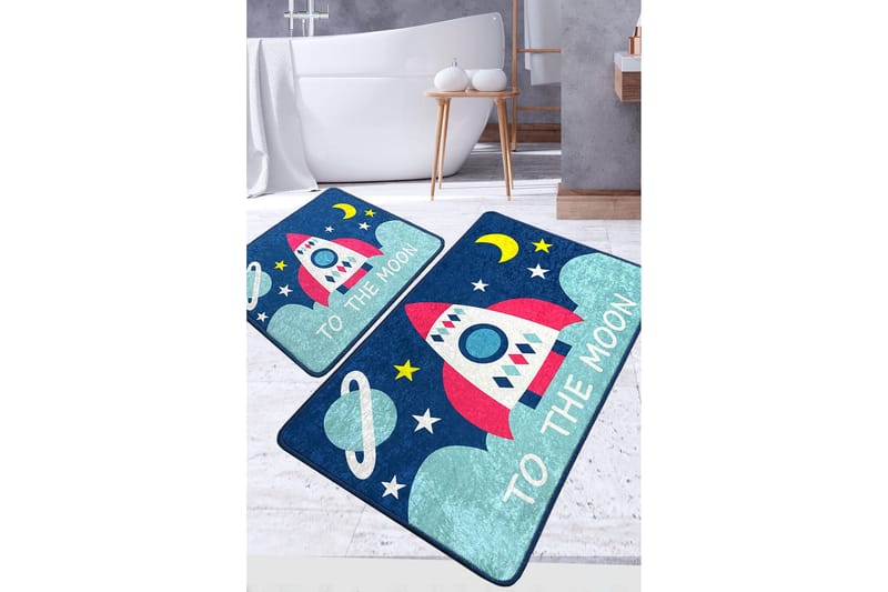 Kylpyhuonematto Panjara 60x100 cm Suorakaide, Monivärinen