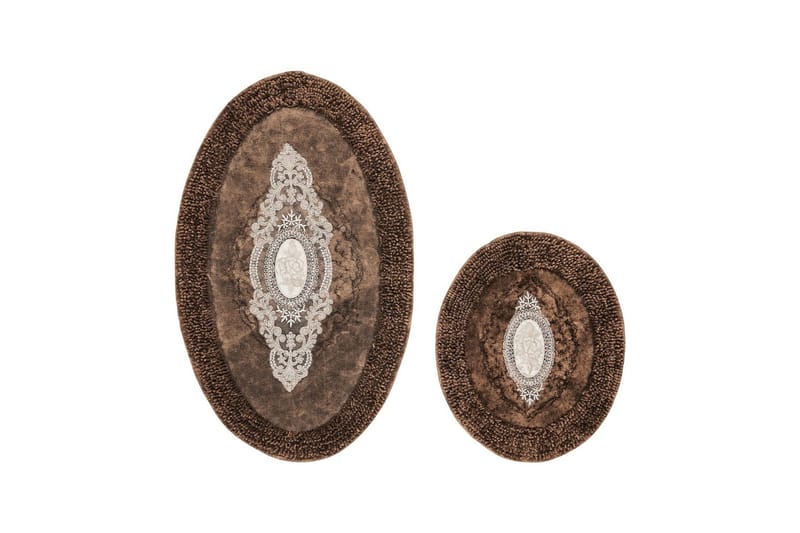 Kylpyhuonematto Parmood kylpyhuonematto 60x100 cm suorakulmainen Ruskea, undefined