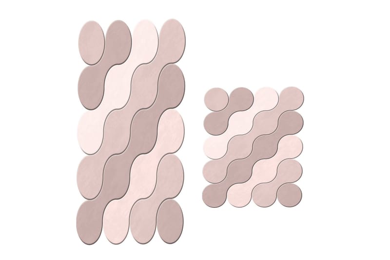 Kylpyhuonematto Paramjit 60x100 cm Suorakaide - Vaaleanpunainen - Kodintekstiilit & matot - Kylpyhuonetekstiilit - Kylpyhuoneen matto