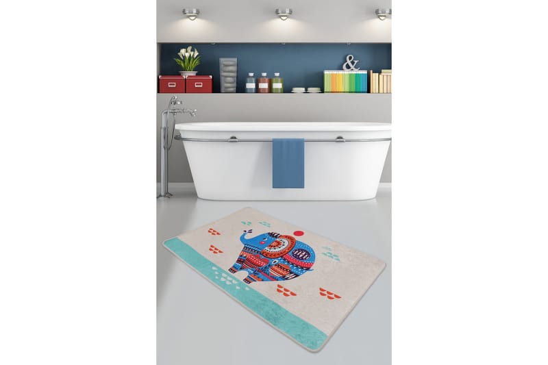 Kylpyhuonematto Parhalad 80x120 cm Pyöreä, Monivärinen