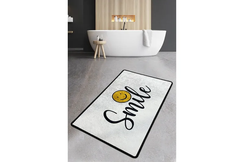 Kylpyhuonematto Parmanand 80x100 cm Suorakaide, Monivärinen