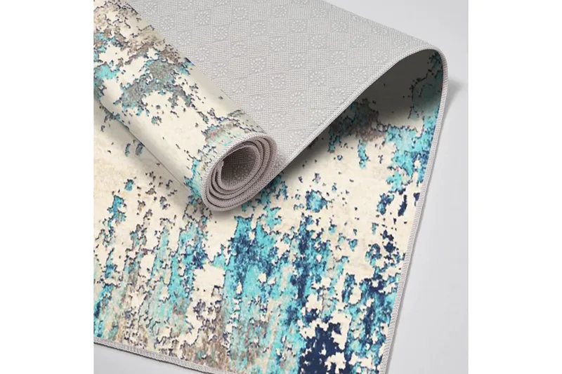 Kylpyhuonematto Panchi 60x150 cm Suorakaide - Monivärinen - Kodintekstiilit & matot - Kylpyhuonetekstiilit - Kylpyhuoneen matto