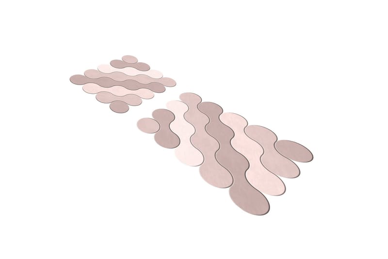 Kylpyhuonematto Paramjit 60x100 cm Suorakaide - Vaaleanpunainen - Kodintekstiilit & matot - Kylpyhuonetekstiilit - Kylpyhuoneen matto