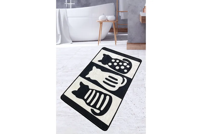 Kylpyhuonematto Panjawani 70x120 cm Suorakaide, Monivärinen