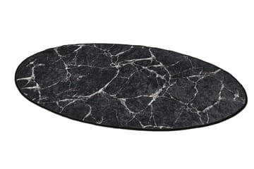 Kylpyhuonematto Pari 80x120 cm Pyöreä - Musta - Kodintekstiilit & matot - Kylpyhuonetekstiilit - Kylpyhuoneen matto
