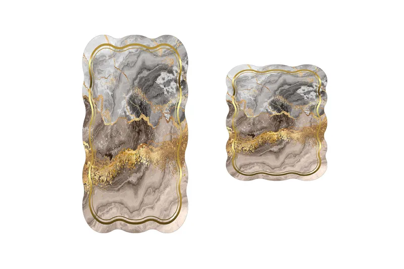 Kylpyhuonematto Parminder 60x100 cm Suorakaide - Kerma - Kodintekstiilit & matot - Kylpyhuonetekstiilit - Kylpyhuoneen matto