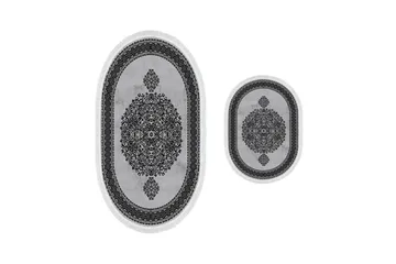 Kylpyhuonematto Panchma 60x150 cm Suorakaide - Harmaa - Kodintekstiilit & matot - Kylpyhuonetekstiilit - Kylpyhuoneen matto