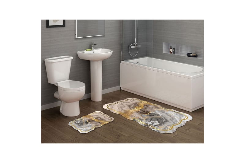 Kylpyhuonematto Parminder 60x100 cm Suorakaide, Kerma