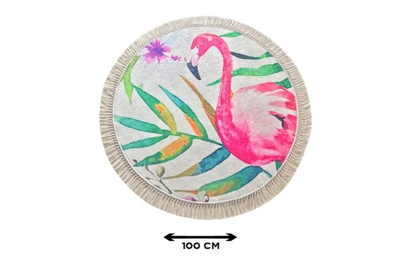 Kylpymatto Chilai Home 100 Pyöreä - Monivärinen - Kodintekstiilit & matot - Kylpyhuonetekstiilit - Kylpyhuoneen matto