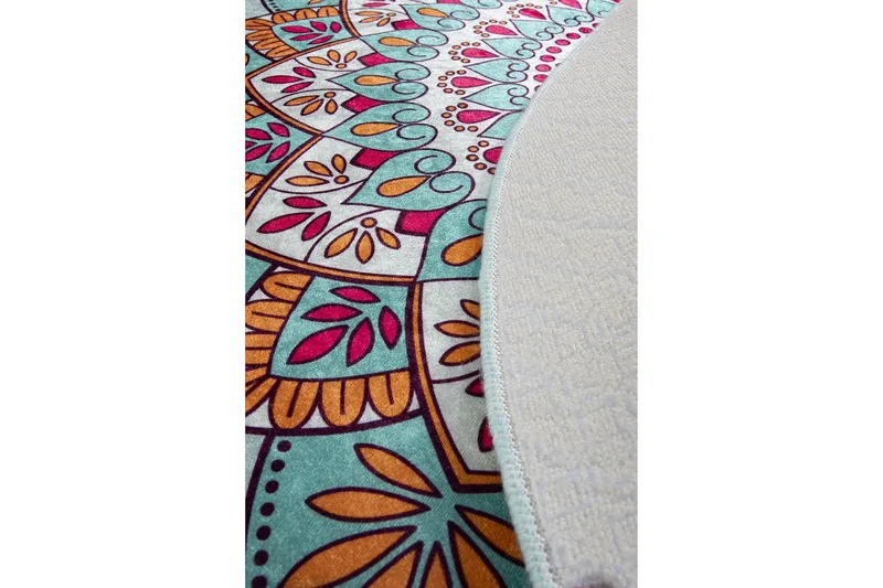 Kylpymatto Chilai Home 100 Pyöreä - Monivärinen - Kodintekstiilit & matot - Kylpyhuonetekstiilit - Kylpyhuoneen matto