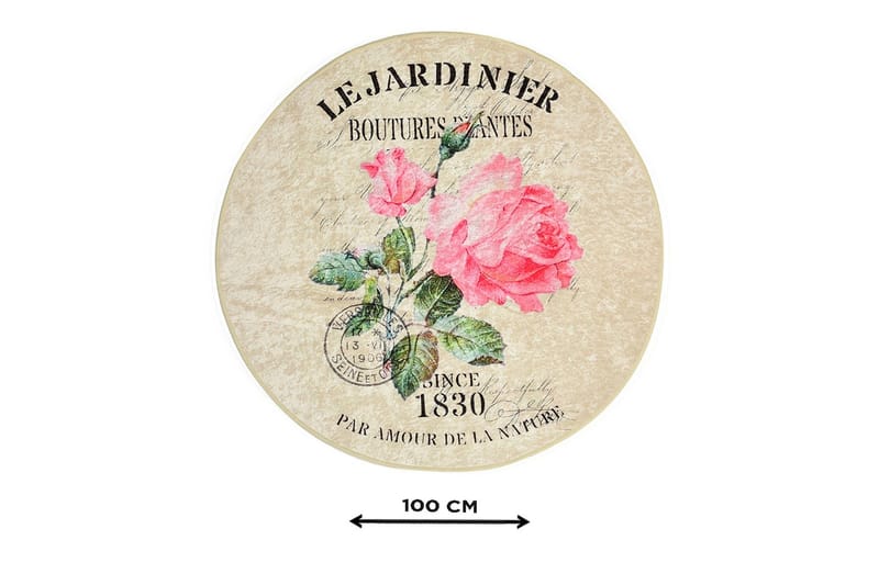 Kylpymatto Chilai Home 100 Pyöreä - Monivärinen - Kodintekstiilit & matot - Kylpyhuonetekstiilit - Kylpyhuoneen matto