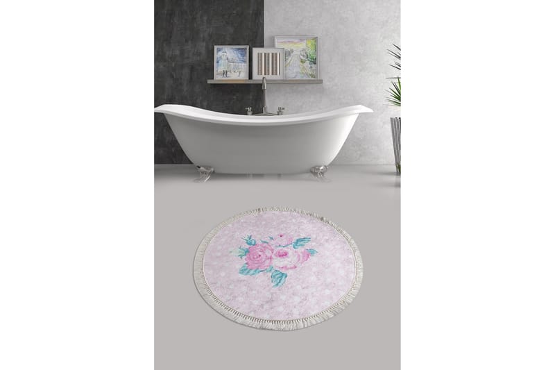 Kylpymatto Chilai Home 100 Pyöreä - Monivärinen - Kodintekstiilit & matot - Kylpyhuonetekstiilit - Kylpyhuoneen matto