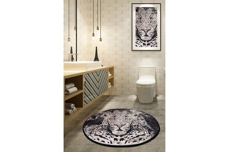 Kylpymatto Chilai Home 100 Pyöreä - Monivärinen - Kodintekstiilit & matot - Kylpyhuonetekstiilit - Kylpyhuoneen matto