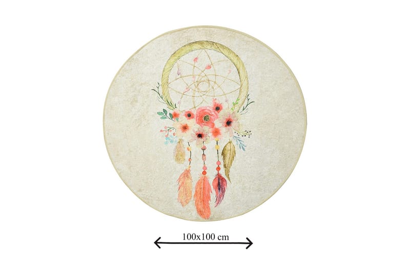 Kylpymatto Chilai Home 100 Pyöreä - Monivärinen - Kodintekstiilit & matot - Kylpyhuonetekstiilit - Kylpyhuoneen matto