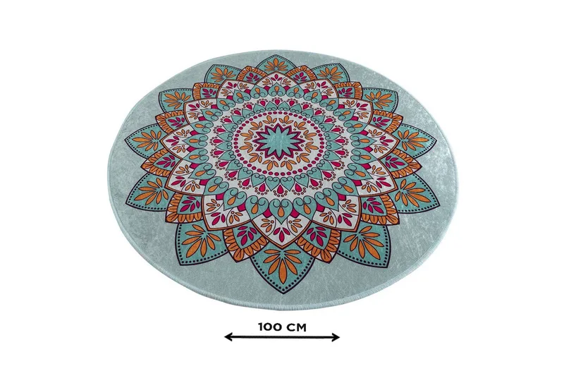 Kylpymatto Chilai Home 100 Pyöreä - Monivärinen - Kodintekstiilit & matot - Kylpyhuonetekstiilit - Kylpyhuoneen matto