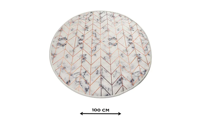 Kylpymatto Chilai Home 100 Pyöreä - Monivärinen - Kodintekstiilit & matot - Kylpyhuonetekstiilit - Kylpyhuoneen matto