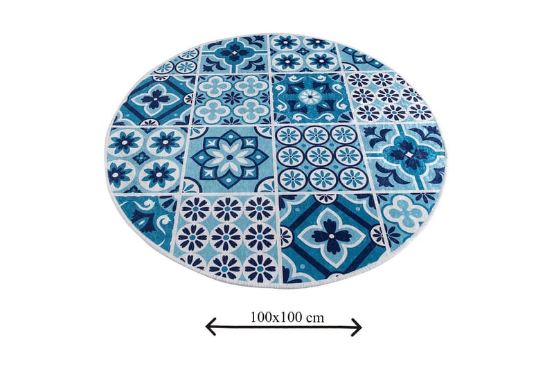 Kylpymatto Chilai Home 100 Pyöreä - Monivärinen - Kodintekstiilit & matot - Kylpyhuonetekstiilit - Kylpyhuoneen matto