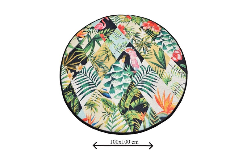 Kylpymatto Chilai Home 100 Pyöreä - Monivärinen - Kodintekstiilit & matot - Kylpyhuonetekstiilit - Kylpyhuoneen matto