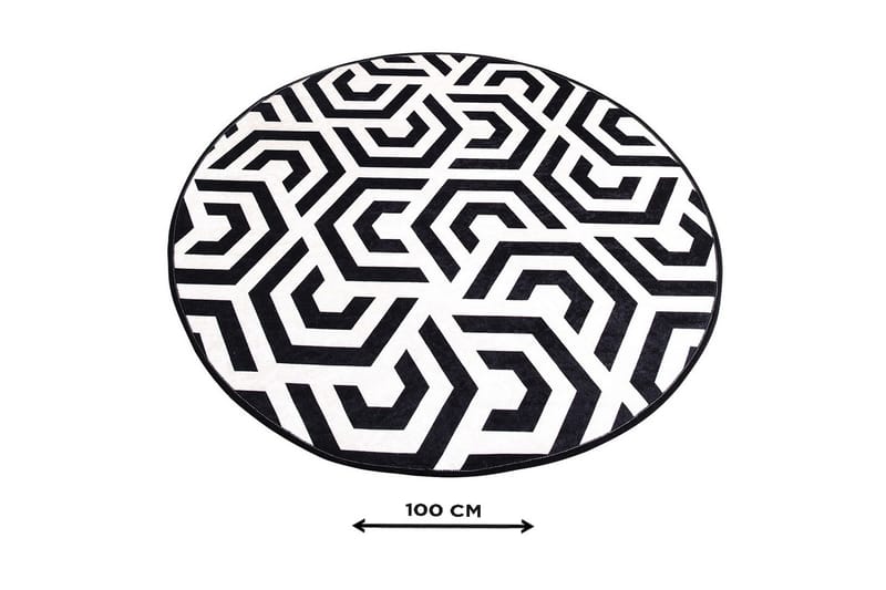 Kylpymatto Chilai Home 100 Pyöreä - Monivärinen - Kodintekstiilit & matot - Kylpyhuonetekstiilit - Kylpyhuoneen matto