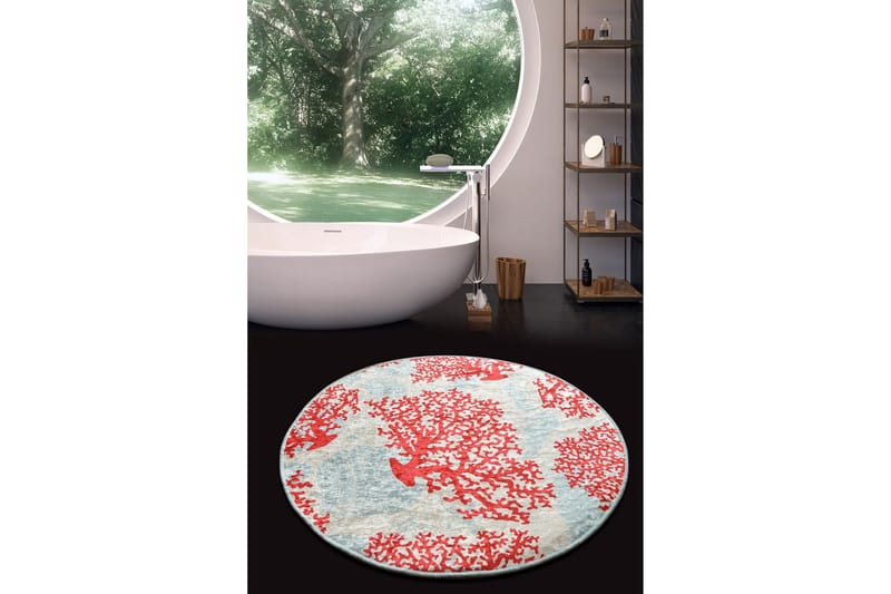 Kylpymatto Chilai Home 100 Pyöreä - Monivärinen - Kodintekstiilit & matot - Kylpyhuonetekstiilit - Kylpyhuoneen matto