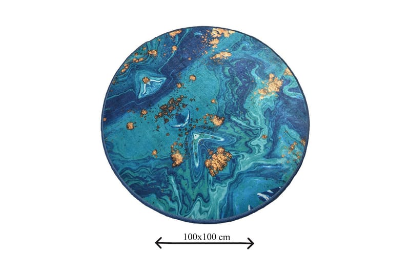 Kylpymatto Chilai Home 100 Pyöreä - Monivärinen - Kodintekstiilit & matot - Kylpyhuonetekstiilit - Kylpyhuoneen matto