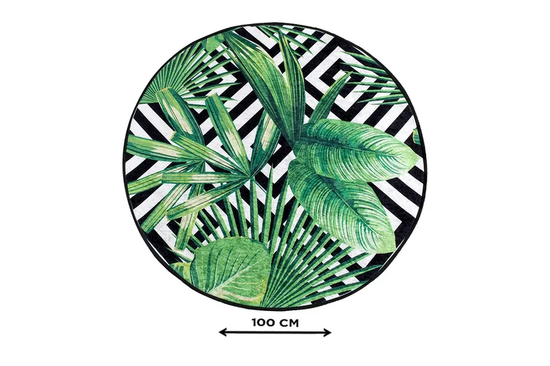 Kylpymatto Chilai Home 100 Pyöreä - Monivärinen - Kodintekstiilit & matot - Kylpyhuonetekstiilit - Kylpyhuoneen matto