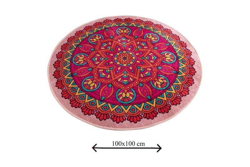 Kylpymatto Chilai Home 100 Pyöreä - Monivärinen - Kodintekstiilit & matot - Kylpyhuonetekstiilit - Kylpyhuoneen matto