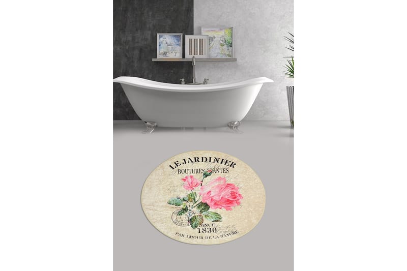 Kylpymatto Chilai Home 100 Pyöreä - Monivärinen - Kodintekstiilit & matot - Kylpyhuonetekstiilit - Kylpyhuoneen matto