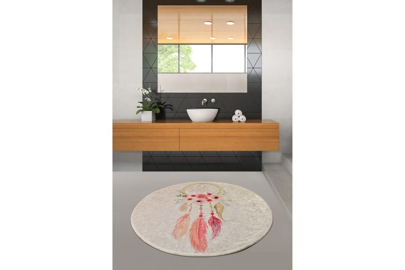 Kylpymatto Chilai Home 100 Pyöreä - Monivärinen - Kodintekstiilit & matot - Kylpyhuonetekstiilit - Kylpyhuoneen matto