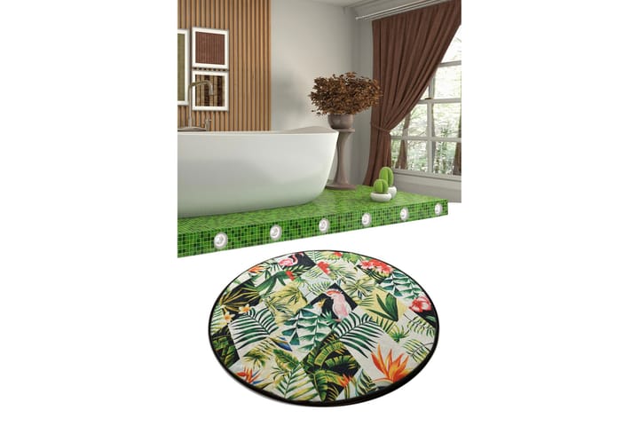 Kylpymatto Chilai Home 100 Pyöreä - Monivärinen - Kylpyhuoneen matto
 - Pyöreät matot